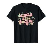 Jingle Bell Rockin Bonhomme de Neige Rock on Music Lovers Christmas T-Shirt