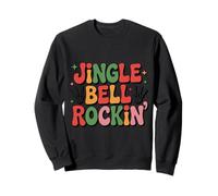 Jingle Bell Rockin Chemise rétro drôle Squelette de Noël Sweatshirt