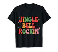 Jingle Bell Rockin Chemise rétro drôle Squelette de Noël T-Shirt