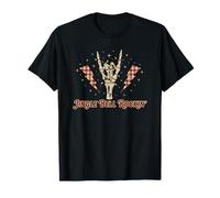 Jingle Bell Rockin Squelette Main Rock on Music Lovers T-Shirt