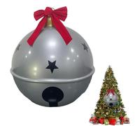 Jingle Bells gonflables de Noël Grand décor de Jardin de 58 cm en PVC | Cloche de Noël Gonflable Géante pour Jardin, Extérieur, Cour, Porche, Pelouse, , Passage, Paysage, Fête