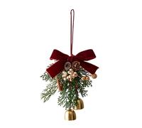 Jingle Bells | Metal | Red Jinglle Bellls with Hanging Ribbon Iron Tiny DIY Crafts Ornaments | for Door Handles, Christmas Trees, Wreaths Garden Décor