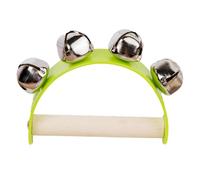 Jingle Handbell - Handglocke mit Holzgriff | Tragbar Spielzeug : Rasseln | Rasselglocken | Rasselspielzeug für Babys und Kinder