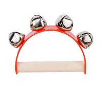 Jingle Handbell - Handglocke mit Holzgriff | Tragbar Spielzeug : Rasseln | Rasselglocken | Rasselspielzeug für Babys und Kinder