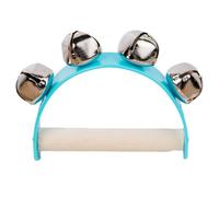 Jingle Handbell - Handglocke mit Holzgriff | Tragbar Spielzeug : Rasseln | Rasselglocken | Rasselspielzeug für Babys und Kinder