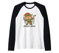 Jingle Juice Elf Cocktail de Noël Manche Raglan