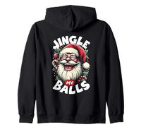 Jingle My Balls Happy Santa Adulte Funny Joke Christmas Party Sweat à Capuche