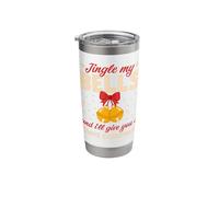 Jingle My Bells And I'll Give You A White Christmas Gobelet isotherme en acier inoxydable double paroi