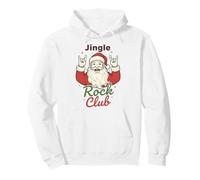 Jingle Rock Club Santa Christmas Fun Rocker Rock on Sweat à Capuche