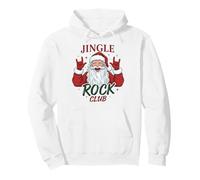 Jingle Rock Club Santa Christmas Fun Rocker Rock on Sweat à Capuche