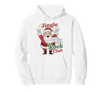 Jingle Rock Club Santa Christmas Fun Rocker Rock on Sweat à Capuche