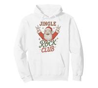 Jingle Rock Club Santa Christmas Fun Rocker Rock on Sweat à Capuche