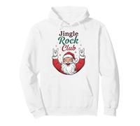 Jingle Rock Club Santa Christmas Fun Rocker Rock on Sweat à Capuche