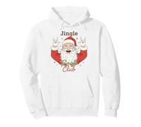 Jingle Rock Club Santa Christmas Fun Rocker Rock on Sweat à Capuche