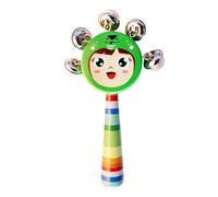 Jingle Stick Shaker, clochettes en Bois | Jingle Smile Bâton Shaker - Jouets musicaux légers de Dessin animé, Jouet hochet pour la Maison, la Maternelle et la crèche