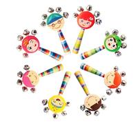 Jingle Stick Shaker - Hochet Léger Avec Visage Souriant De Dessin Animé Pour -ts, Visage Souriant Musical Et Cloche Qui Sonne, Cloches De Traîneau À Main Pour La Maternelle, La Crèche