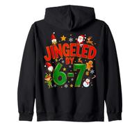 Jingled by 67 Funny Six Seven Meme Funny Christmas Sweat à Capuche