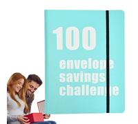 JINGLING 100 enveloppes défis d'économie d'argent, livre de défis économiques, défi économique de 100 jours pour les couples | Organisez les reçus et les factures. Jeu économique amusant et simple