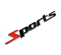 JINGLING 3D Métal Sport Logo Autocollant De Voiture Sport Voiture Côté Fender Arrière Tronc Emblème Badge Autocollant Stickers