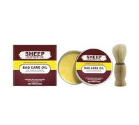 JINGLING Adoucissant Cuir - 100g Nettoyant Ciré avec Brosse,Nourrisseur pour Cuir des Vestes,pour Adoucir, Régénérer et Restaurer Sacs, Chaussures, Canapé et Meubles Décolorés et