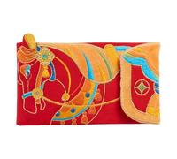 JINGLING Année du s Enveloppe Rouge | Motif 2026 Tissu Porte-monnaie Mignon | Porte-monnaie Nouvel An Rouge - Pour Adultes Amoureux Familles Amis Mères Et Papas