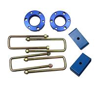 JINGLING Blocs de suspension avant et arrière de 32 mm et entretoises Kits de levage pour Hilux Vigo 2004-2019 Raise Adapter Ressorts de jambe de force (avant et arrière)