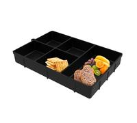 JINGLING Boîte à goûter, plateau de rangement, en silicone, réutilisable, pour servir des aliments, des desserts, des chocolats, des sandwichs, des bonbons, du fromage