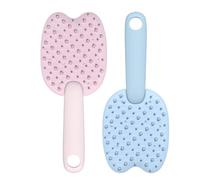 JINGLING Brosse Anti-Peluche Chat | 2 Pièces Accessoires Multifonctionnels Double Face Pour Animaux,Brosse pour Petit Chien - Pour Lavage Intérieur Extérieur Salle De Bain Appartement Meubles