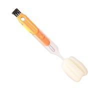 JINGLING Brosse de nettoyage pour couvercle | Brosse portable pour bouteilles, multi-angle, 5 en 1, résistante à l'abrasion, avec poignée antidérapante pour gobelets et bouteilles d'eau