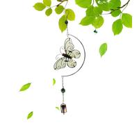 JINGLING Carillon à Vent Papillons - Spinners Lumineux 2D en Forme de Imperméables,Carillons à Vent Solaires Papillon - pour Jardin Cour Patio Porche Balcon Arrière-Cour Fenêtre Et Extérieur