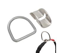 JINGLING Ceinture de poids de plongée, anneau en D, support en acier inoxydable pour harnais, poids de plongée, anneau en D, support de sangle dorsale, boucle de positionnement pour équipement de