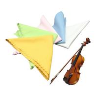 JINGLING Chiffon en Microfibre - 5 Lingettes pour Le Violon Et La Guitare - Tissus Anti-Statiques Polyvalents pour Piano Violin Guitare Basse