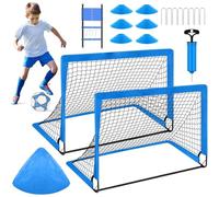JINGLING Cibles de football pour enfants - Petit filet de football - Kit de filet de football - Équipement d'entraînement pour la plage en plein air - Activités sportives pour adolescents et filles