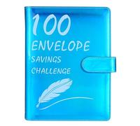 JINGLING Classeur Spar-Challenge avec 100 enveloppes, classeur de défis économiques avec 100 enveloppes, pour des défis économiques de 100 jours | Classeur de couple avec réutilisable