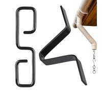 JINGLING Clip de gouttière pour l'installation de chaînes de pluie, crochet de suspension en cuivre de style V, adaptateur de chaîne Safe Rain - Clip de gouttière, crochet en cuivre, design léger pour