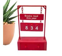 JINGLING Compteur De Livres Traqueur - Décor de Coin Imprimé en 3D | Compteur de Lecture Imprimé en 3D pour Objectif de Lecture - pour Femmes Hommes Lecteurs Enseignants Écrivains Amateurs