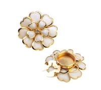 JINGLING Couvercles De Boutons Fleur Pour Femmes - Vintage Fantaisie DIY Décoratifs En Métal Forme Fleur - Couvercle de Bouton pour de Blouses Femmes | pour Grand-mère Mère Épouse Fille