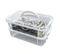 JINGLING Élevage de de Farine,Habitat de Reproduction en Mesh Fin Transparent - Conteneur de Ferme pour | pour Oiseaux, Reptiles, Amphibiens et Petits mammifères