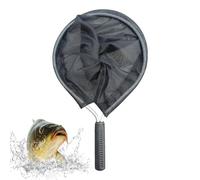 JINGLING Épuisette de pêche à manche court | Filet de pêche flottant avec poignée courte - Petit filet de pêche résistant à l'usure avec filet respectueux des poissons pour lacs, kayaks, rivières