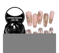 JINGLING Gel de modelage des ongles LED/UV - 7 ml - Colle de reconstruction des ongles non adhésive - Pour la maison, les déplacements, l'école