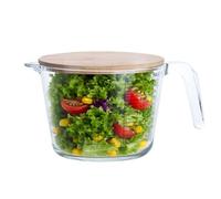 JINGLING Gobelet doseur en verre, récipient doseur de liquide, cuisson - Ustensiles de cuisine adaptés au micro-ondes pour liquides, œufs, aliments, cuisine, mixage, maison, appartement, restaurant