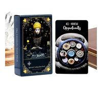 JINGLING Jeu de cartes de tarot pour débutants | Jeu de divertissement portable pour sociétés avec livre d'instructions - Jeu de cartes de tarot pour la famille - Pour adolescents, femme, mari, fils