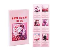 JINGLING Jeu de cartes de tarot - Rune d'amour - Outil de divination - 24 feuilles de cartes d'oracles de tarot - Pour enfants, femmes et hommes, pour la maison, les voyages et les fêtes, pour guider