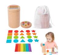 JINGLING Jouet d'attribution de Couleurs - Jouet éducatif pour la Petite enfance pour la motricité Fine, Jeu éducatif aux Couleurs éducatives | pour la Maternelle, la Maison, Les Voyages, Les