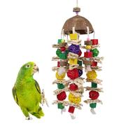 JINGLING Jouets pour Oiseaux - Adapté Aux Animaux De Compagnie Résistant Aux Rayures Couleurs Vives,Jouets à Mâcher pour Perroquets Gris d'Afrique,pour Aras, Moineaux, Perruches, Conures