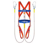JINGLING Kit de ceinture de sécurité anti-chute | Équipement de sécurité d'escalade robuste avec corde de capture absorbant les chocs, résistant intempéries, libération rapide, ergonomique, pour