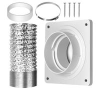 JINGLING Kit Fenêtre Portable pour Climatiseur,Tuyau D'Évacuation De Sèche-Linge Pour Espaces Étroits | De Raccord Pour Pièces De Rechange Lave-Linge Ventilateurs D'Extraction Circulation D'Air