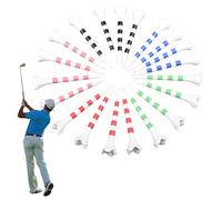 JINGLING Lot de 20 supports de balle de golf - Rayé - Pour débutants et professionnels