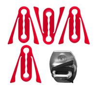 JINGLING Lot de 4 housses de protection pour serrure de porte - Rembourrage de protection absorbant les chocs - Couvercle de réduction du bruit pour loquet de porte - Pour stationnement en plein air