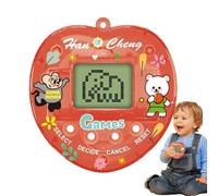 JINGLING Machine de jeu électronique pour animaux de compagnie, mini jeu numérique pour animaux de compagnie, porte-clés numérique pour animaux de compagnie avec 168 animaux de compagnie, animaux